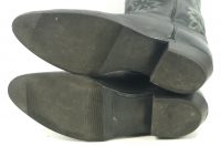 Tony Lama Black Leather Cowboy Western Boots USA Handcrafted Men