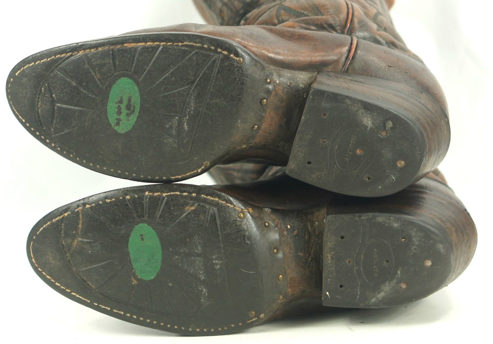 Vintage Custom Cowboy Western Boots Oil Wells Norman Oklahoma B&B Boots Mens (16)