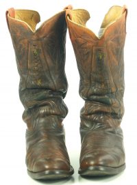 Vintage Custom Cowboy Western Boots Oil Wells Norman Oklahoma B&B Boots Mens (8)