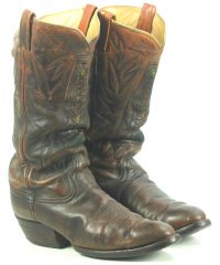 Vintage Custom Cowboy Western Boots Oil Wells Norman Oklahoma B&B Boots Mens (9)