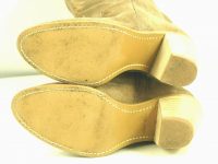Acme Dingo Brown Roughout Suede Cowboy Boots Hi Heel Vintage US Made Women
