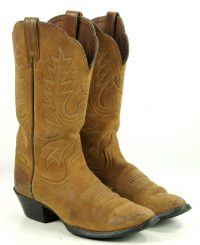 Ariat 10001015 Heritage Western Sueded Golden Tan Leather Cowboy Boots Women