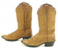 Ariat 10001015 Heritage Western Sueded Golden Tan Leather Cowboy Boots Women