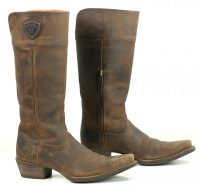 Ariat Chandler Cognac Leather 16 Tall Knee High Riding Boots $249 Women