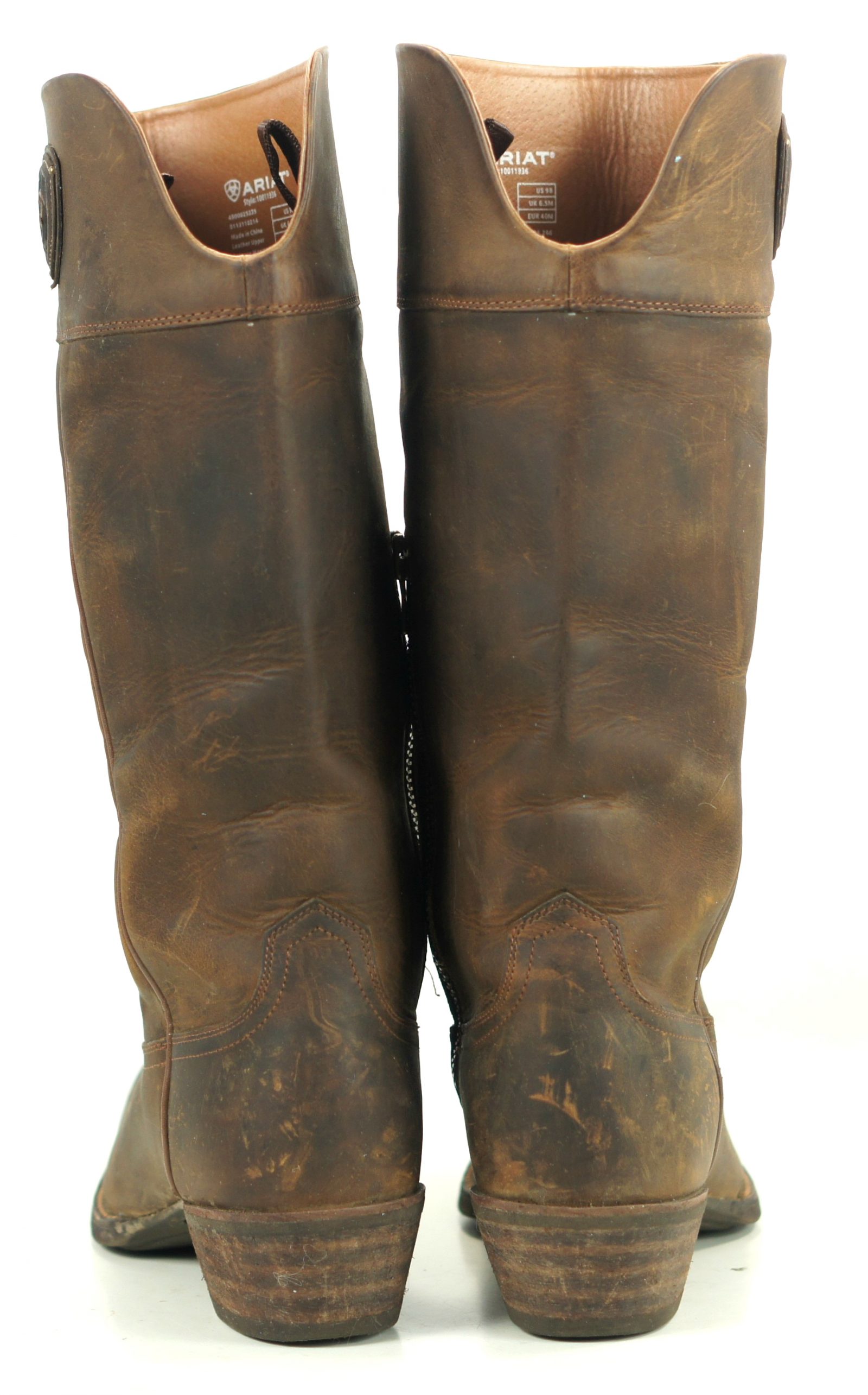 Ariat Chandler Cognac Leather 16 Tall Knee High Riding Boots $249 Women