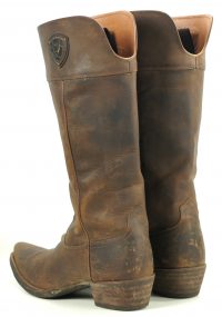Ariat Chandler Cognac Leather 16 Tall Knee High Riding Boots $249 Women
