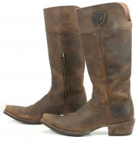 Ariat Chandler Cognac Leather 16 Tall Knee High Riding Boots $249 Women