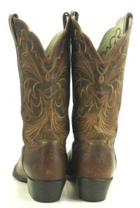 Ariat Distressed Brown Leather Cowboy Western Boots Wild Stitch Women
