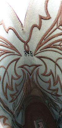 Ariat Distressed Brown Leather Cowboy Western Boots Wild Stitch Women