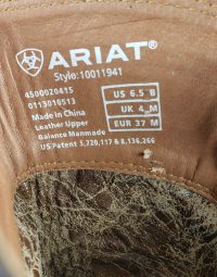 Ariat Sahara Brown Leather 17 Tall Knee Hi Riding Boots Discontinued Womens (12)