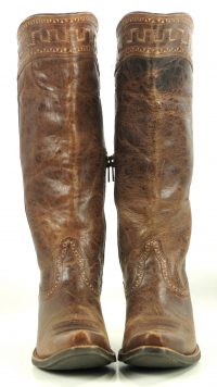 Ariat Sahara Brown Leather 17 Tall Knee Hi Riding Boots Discontinued Womens (3)