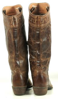 Ariat Sahara Brown Leather 17 Tall Knee Hi Riding Boots Discontinued Womens (6)