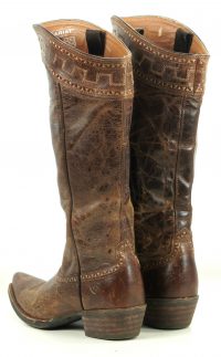 Ariat Sahara Brown Leather 17 Tall Knee Hi Riding Boots Discontinued Womens (7)