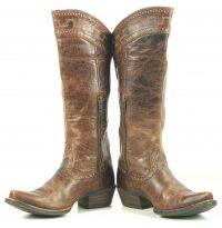 Ariat Sahara Brown Leather 17 Tall Knee Hi Riding Boots Discontinued Womens (9)