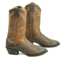 Ariat Sedona Oiled Brown Leather Cowboy Roper Riding Boots #34625 Men