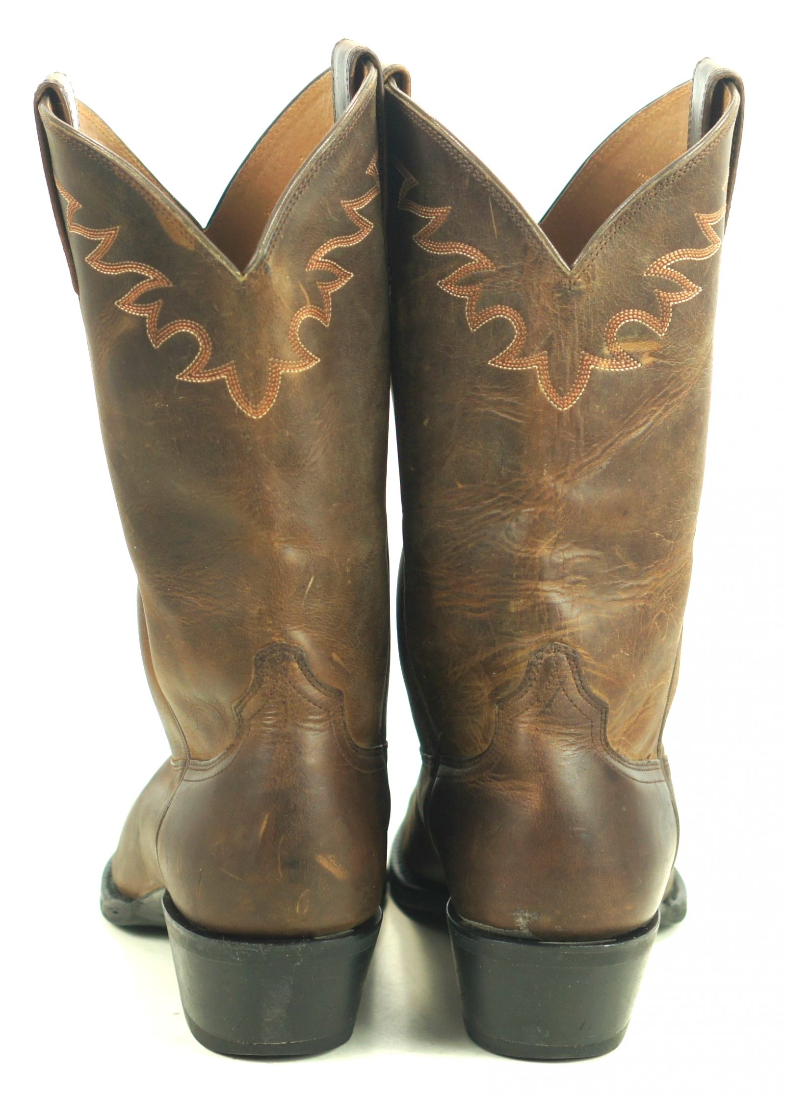 Ariat Sedona Oiled Brown Leather Cowboy Roper Riding Boots #34625 Men