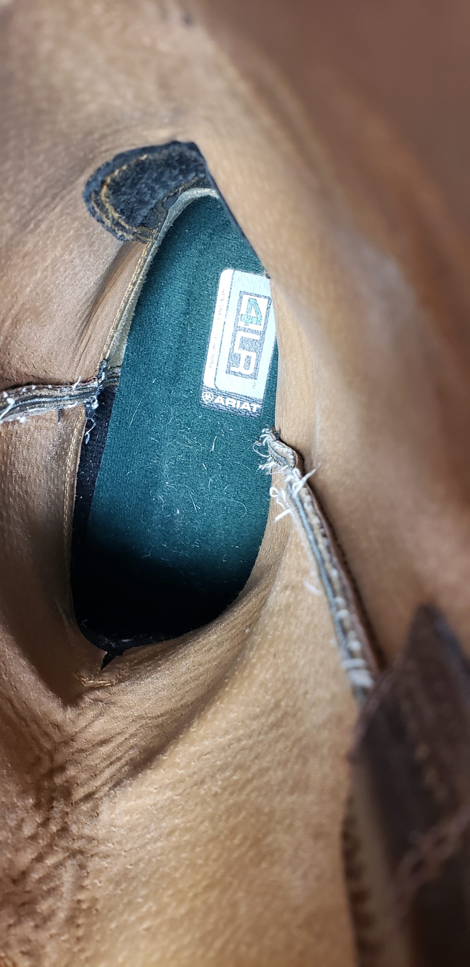 Ariat Sedona Oiled Brown Leather Cowboy Roper Riding Boots #34625 Men