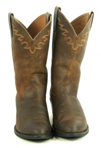 Ariat Sedona Oiled Brown Leather Cowboy Roper Riding Boots #34625 Men