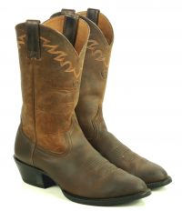 Ariat Sedona Oiled Brown Leather Cowboy Roper Riding Boots #34625 Men