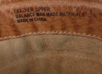 Born Brown Leather Short Biker Boots Square Toe Flat Top Zippers Men