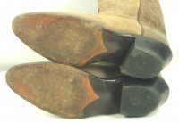 Dan Post Distressed Tan Brown Leather Western Cowboy Boots US Made Women