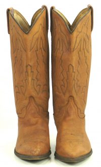 Dan Post Marlboro Brown Leather Cowboy Western Boots Vintage US Made Women