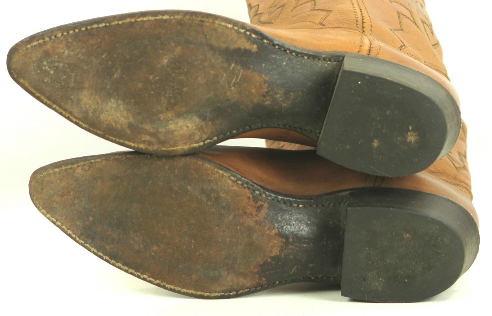 Dan Post Marlboro Brown Leather Cowboy Western Boots Vintage US Made Women