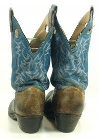 Double H Porthole Tricolor Leather Buckaroo Cowboy Boots Blu Black Tan Mens (2)