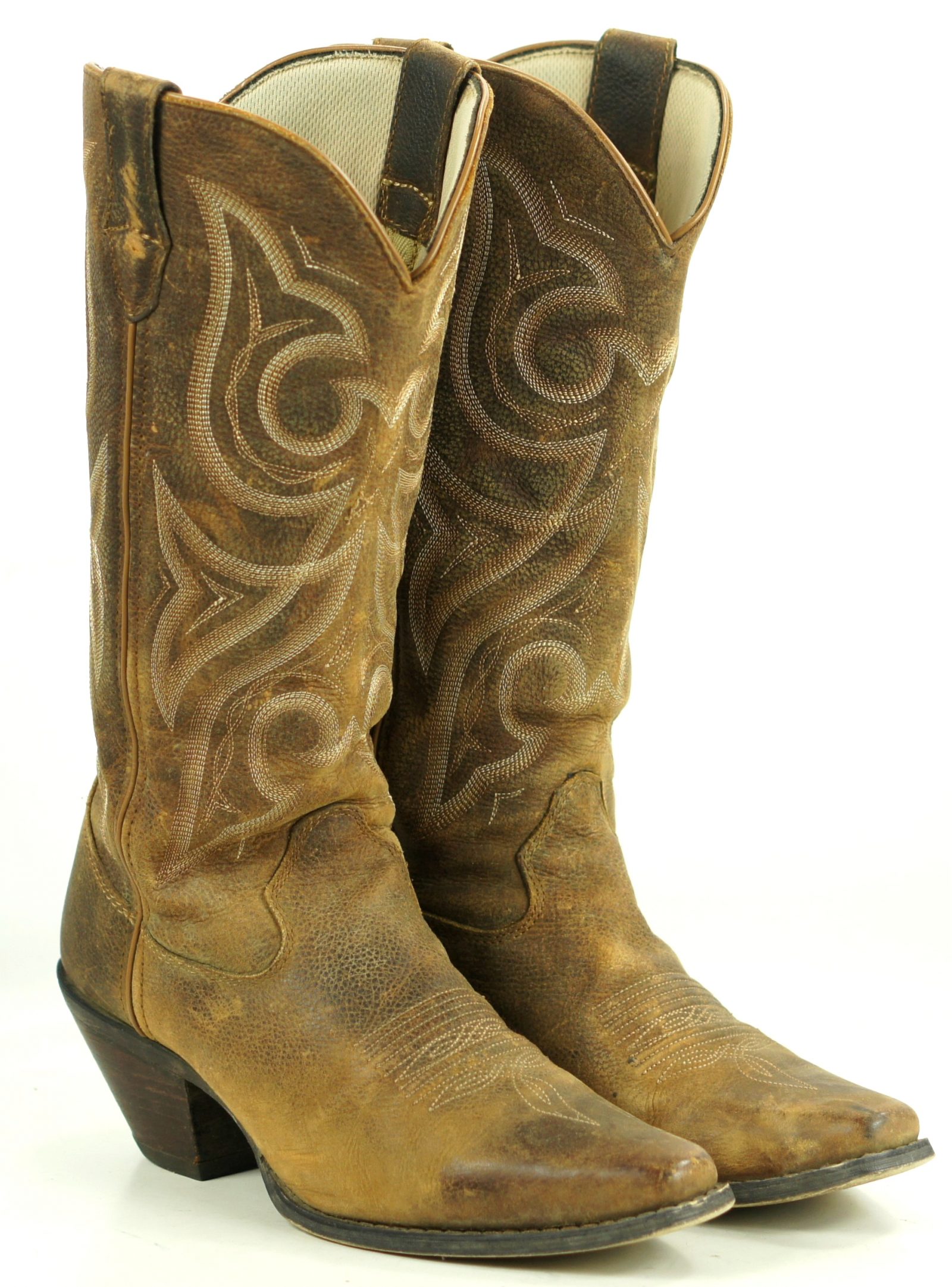 Durango Crush Jealousy Ruffout Suede Western Cowboy Boots $170 RD3514 Women
