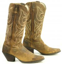 Durango Crush Jealousy Ruffout Suede Western Cowboy Boots $170 RD3514 Women