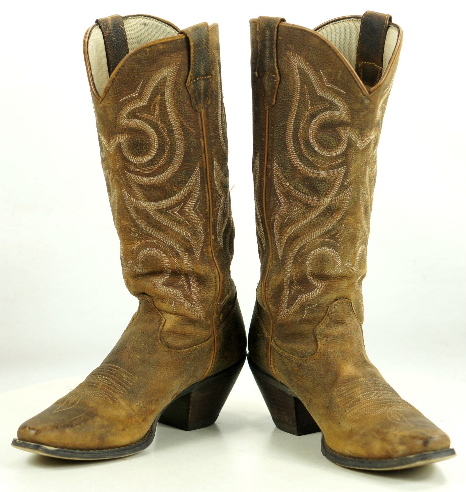 Durango Crush Jealousy Ruffout Suede Western Cowboy Boots $170 RD3514 Women