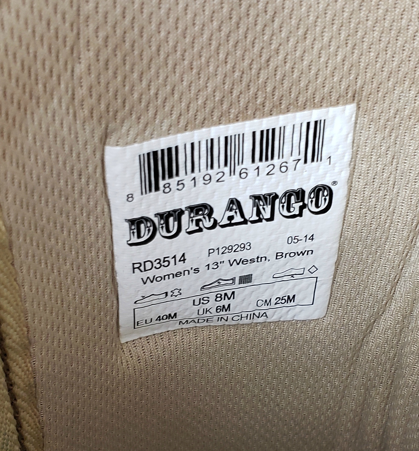 Durango Crush Jealousy Ruffout Suede Western Cowboy Boots $170 RD3514 Women