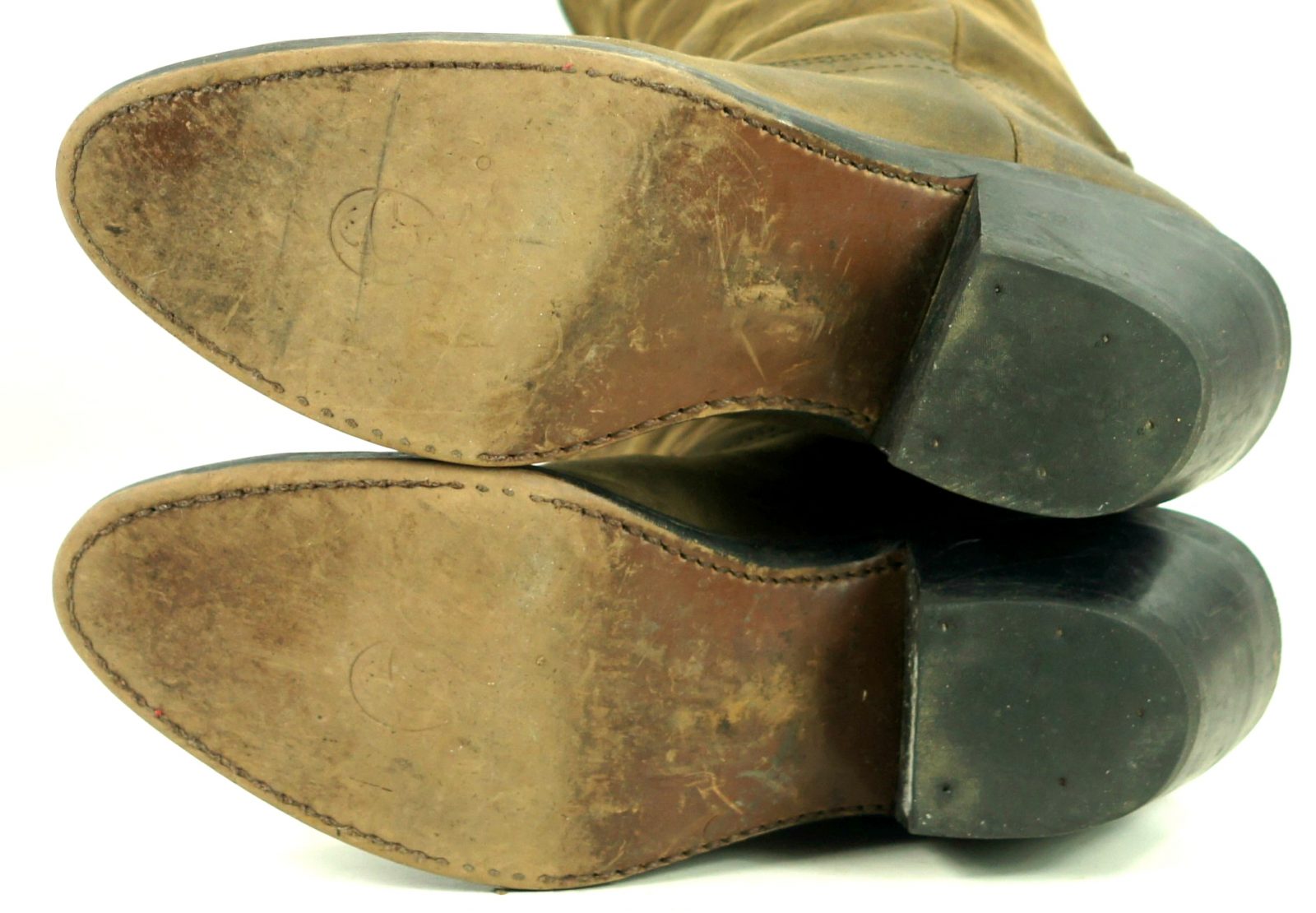 Durango Distressed Brown Leather Cowboy Slouch Boots $150 RD542 Women