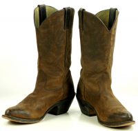 Durango Distressed Brown Leather Cowboy Western Boots $150 RD4112 Women