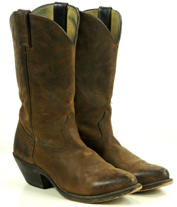 Durango Distressed Brown Leather Cowboy Western Boots $150 RD4112 Women