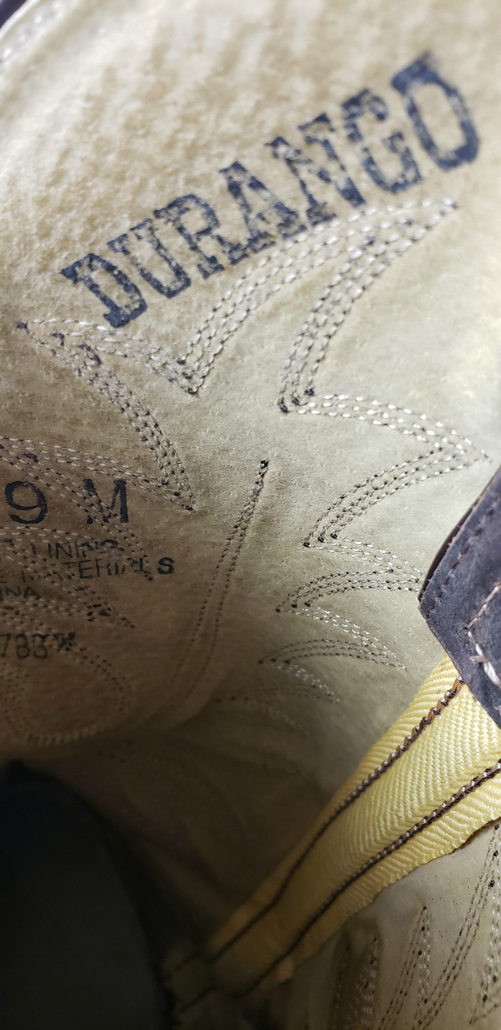 Durango Distressed Brown Leather Cowboy Western Boots $150 RD4112 Women