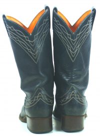 Frye Royal Blue Leather Cowboy Western Snip Toe Boots Vintage Spain Women