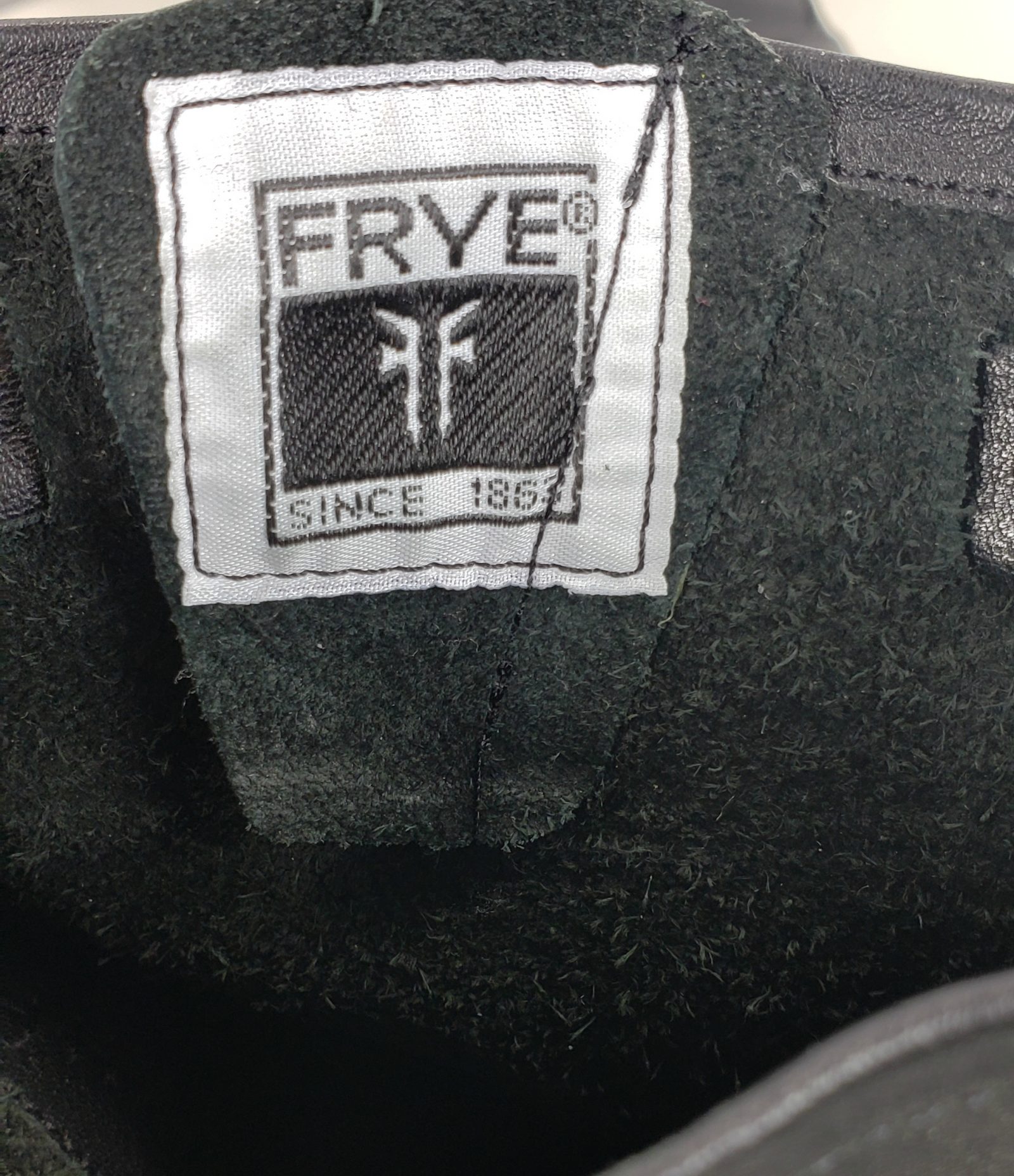 Frye Short Black Leather Harness Engineer Biker Motorcycle Boots 10-Inch Women