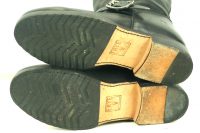 Frye Short Black Leather Harness Engineer Biker Motorcycle Boots 10-Inch Women