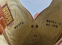 Hondo 16 Tall Top Cowboy Western Boots Caramel & Tan Leather Handmade Men