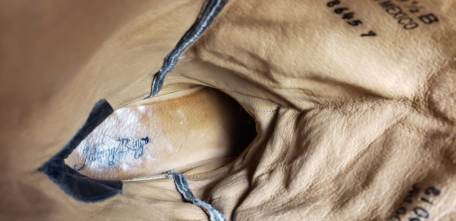 Johnny Ringo Black Leather Cowboy Boots Red Stitch Cutouts JRL002 Women