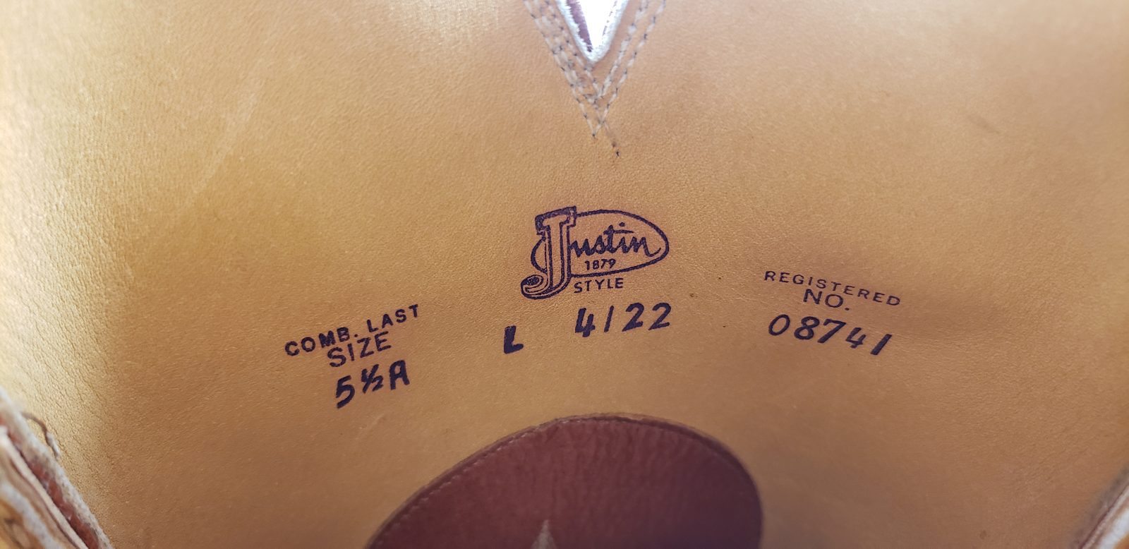 Justin Caramel Leather 18-Inch Tall Cowboy Boots Inlay Yellow Roses Women