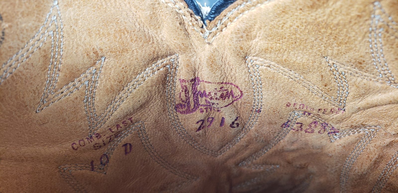 Justin Ft Worth Black Cowboy Boots Pointy Toe Vintage 70s US Made Men