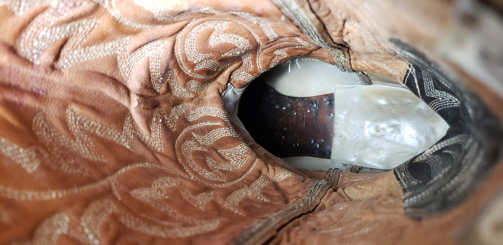 Justin Ft Worth Dark Brown Cowboy Western Boots Vintage Texas USA Made Men