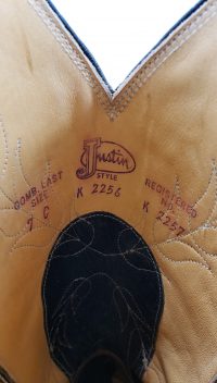 Justin Royal Blue Leather Cowboy Western Cowgirl Boots Vintage Boho Women