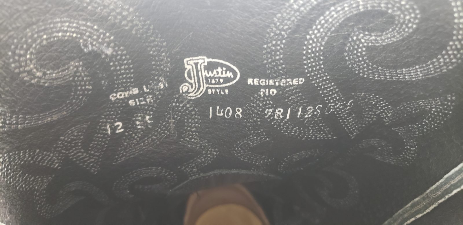 Justin Wicked Black Leather Western Cowboy Boots Pointy Toe Mexico Men