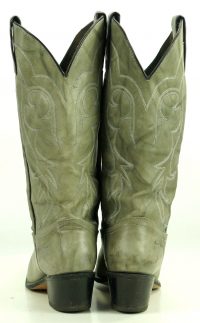 Kenny Rogers Marbled Gray Leather Cowboy Western Boots Vintage US Made Women