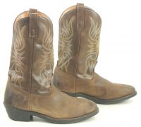 Laredo 4242 Brown Cowboy Western Work Boots Oil Chemical Resistant Men