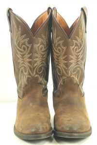 Laredo 4242 Brown Cowboy Western Work Boots Oil Chemical Resistant Men
