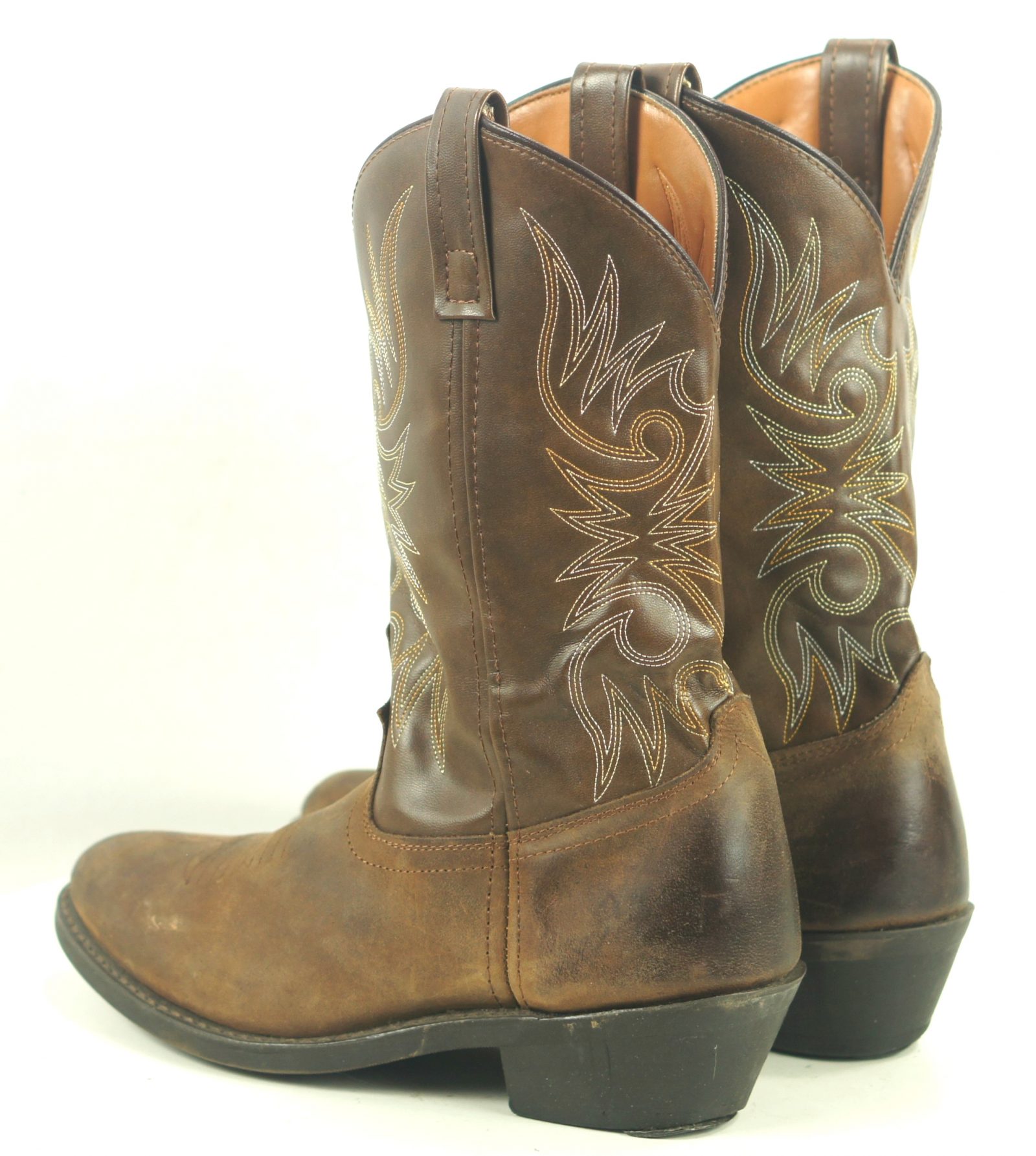 Laredo 4242 Brown Cowboy Western Work Boots Oil Chemical Resistant Men